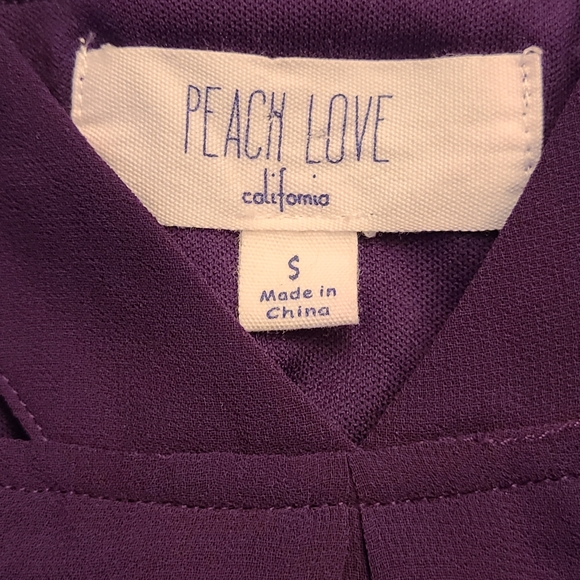 Peach Love California size S plum purple dress - Picture 8 of 9